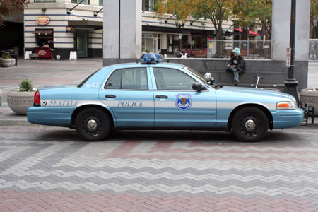 Cop car Seattle